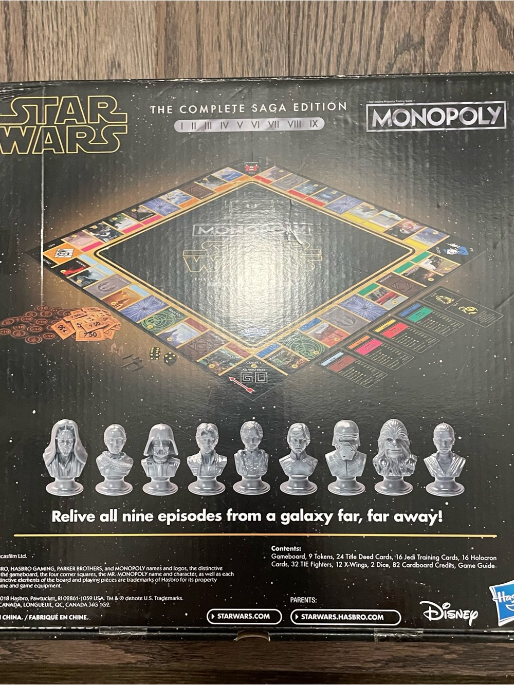 Unopened Hasbro Monopoly Star Wars Complete Saga Edition - Black & Gold - Picture 3 of 8
